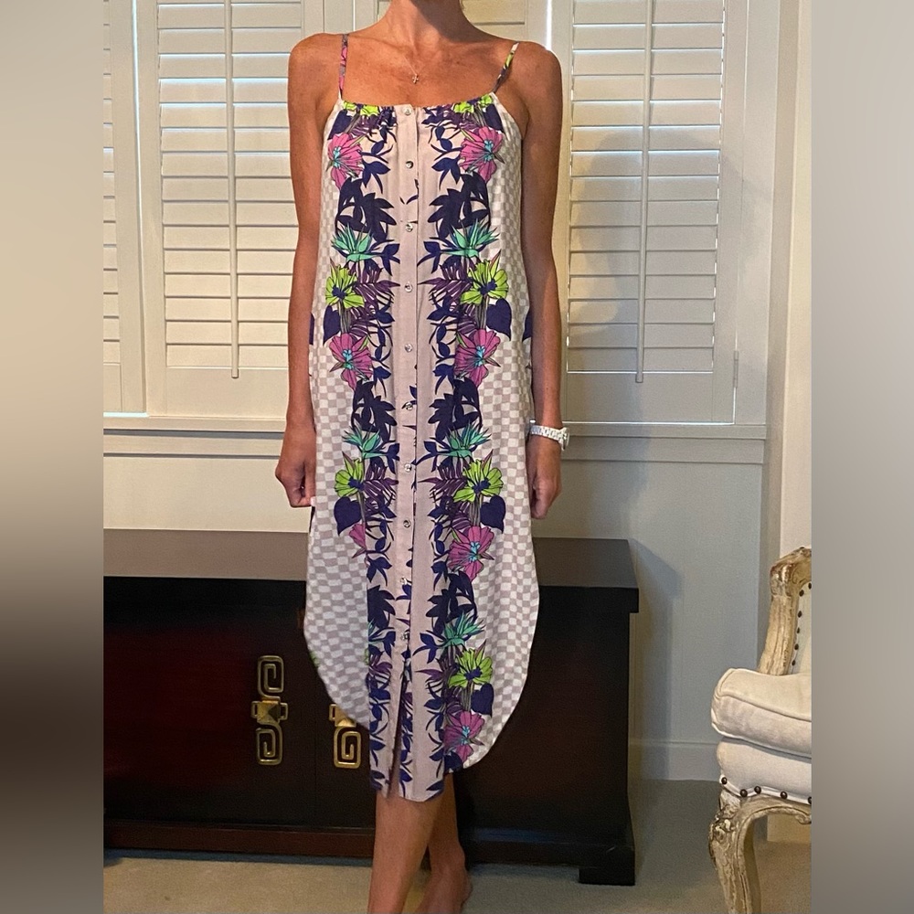 Mara Hoffman button down maxi dress